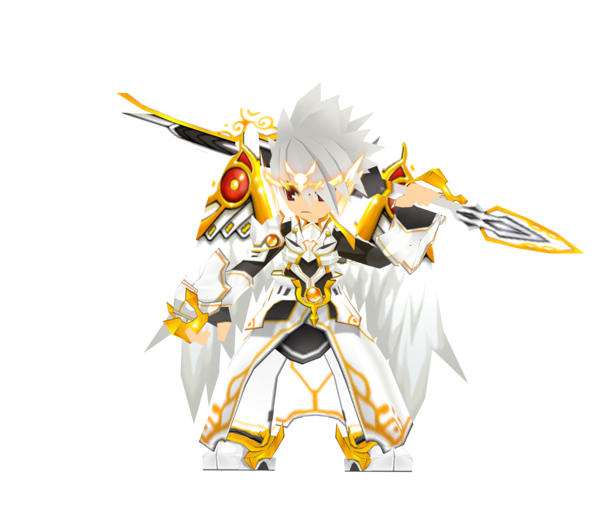 Elsword in Archangel with Crown